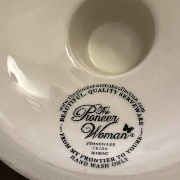 The Pioneer Woman HOLIDAY CHEER 5" Tall Christmas Pedestal Lidded CANDY DISH - Picture 8 of 16